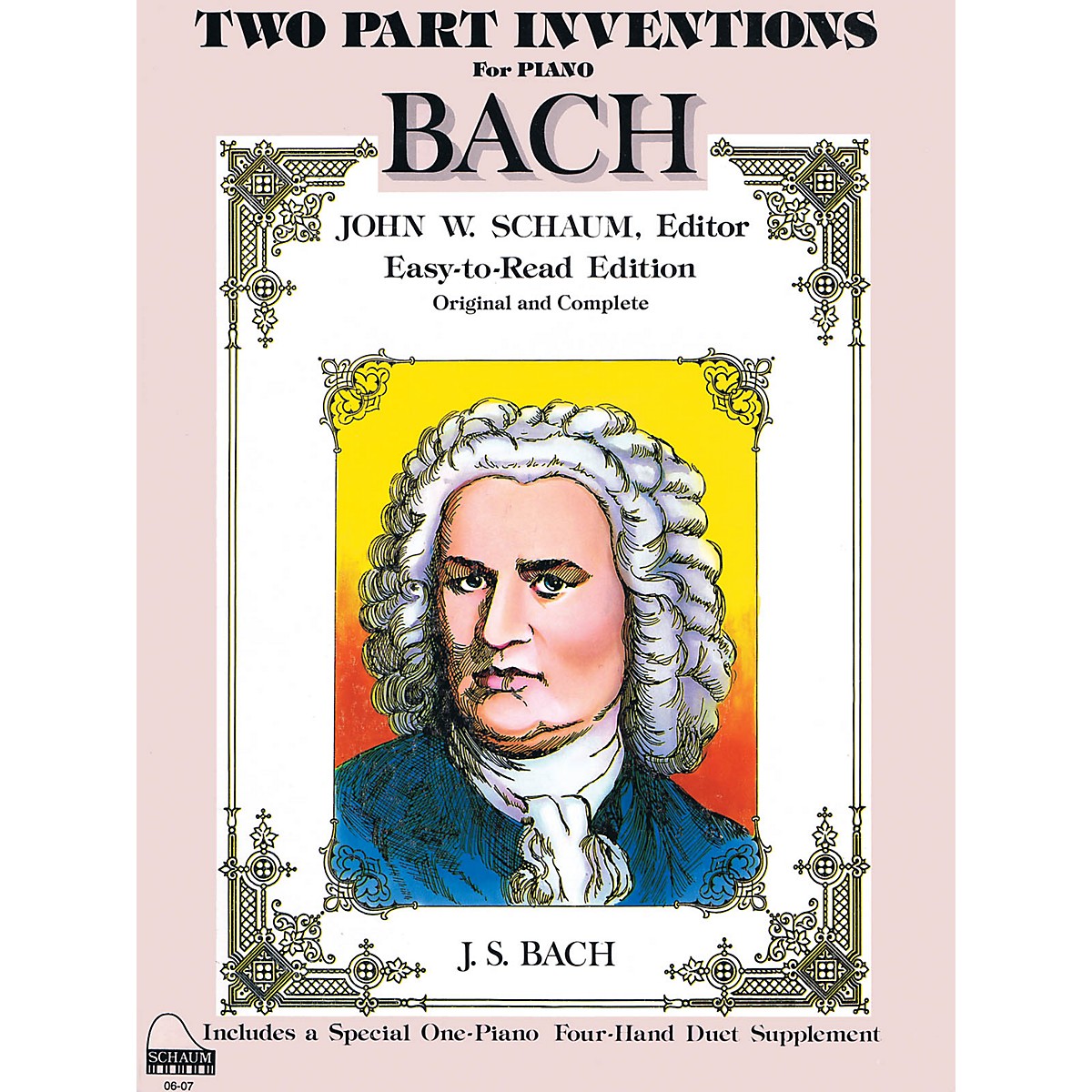 SCHAUM Bach Two-part Inventions Educational Piano Series Softcover ...