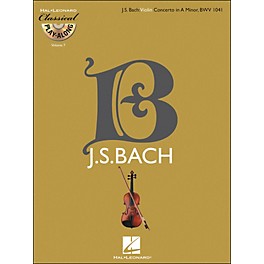 Hal Leonard Bach: Violin Concerto In A Minor, Bwv 1041 Classical Play-Along Book/CD Vol. 7