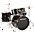 Ludwig BackBeat Complete 5-Piece Drum Set With Hardware and Cymbals Black Sparkle