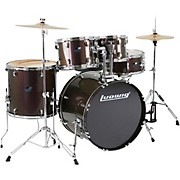 BackBeat Complete 5-Piece Drum Set With Hardware and Cymbals Metallic Purple Mist