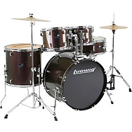 Ludwig BackBeat Complete 5-Piece Drum Set With Hardware and Cymbals