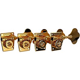 Open Box Leo Quan Badass OGT Open Gear Small Post 4-In-Line Bass Tuning Machines Level 1 Gold