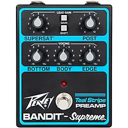 Peavey Bandit Supreme Teal Stripe Preamp Pedal