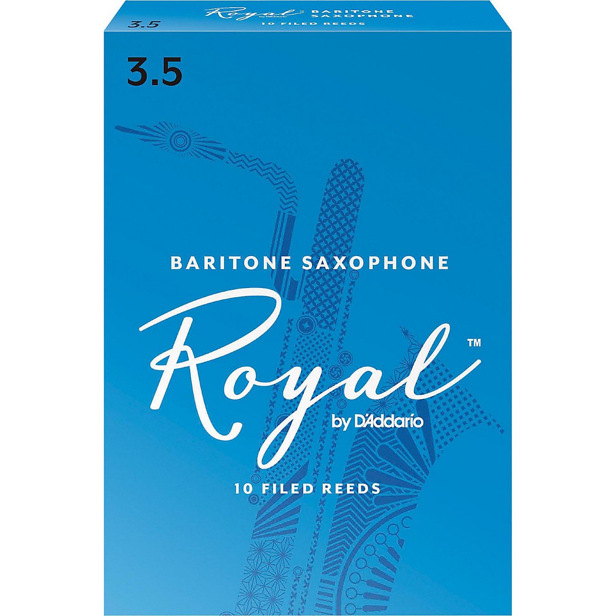 Rico Royal Baritone Saxophone Reeds, Box of 10 Strength 3.5 Guitar Center