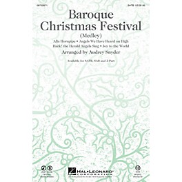 Hal Leonard Baroque Christmas Festival (Medley) 2-Part Arranged by Audrey Snyder