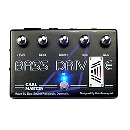 Open Box Carl Martin Bass Drive Tube Pre Amp Bass Effects Pedal Level 1
