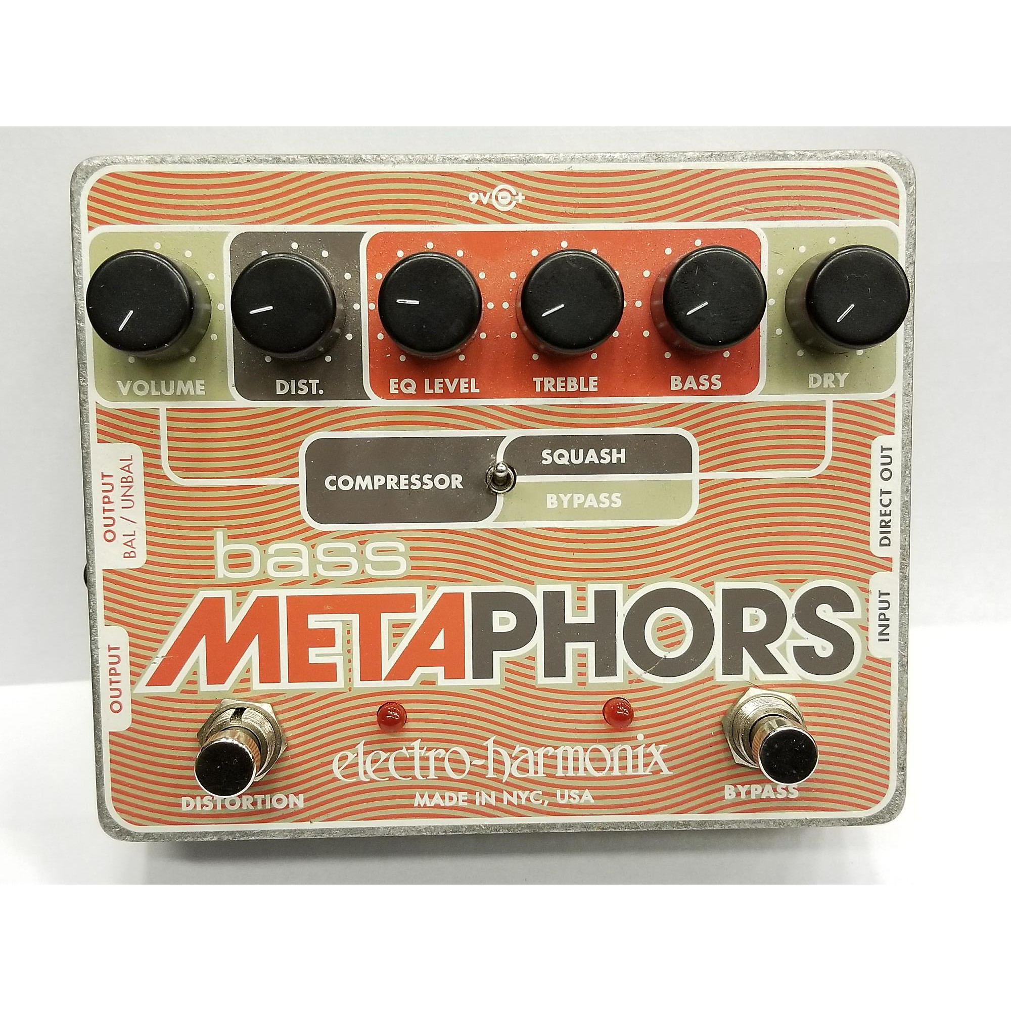 Used ElectroHarmonix Bass Metaphors Compressor Bass Effect Pedal