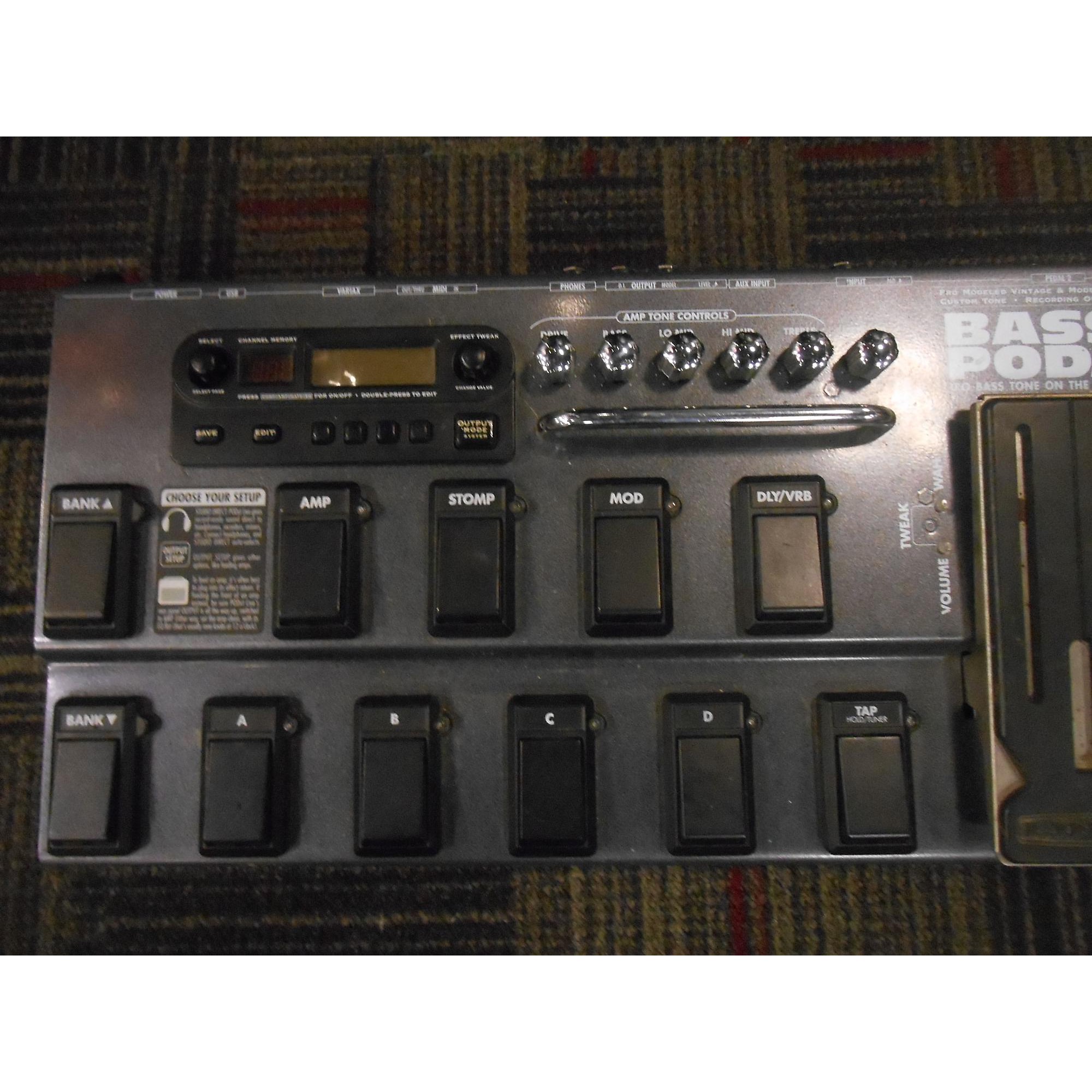 Used Line 6 Bass Pod XT Live Bass Effect Pedal Guitar Center