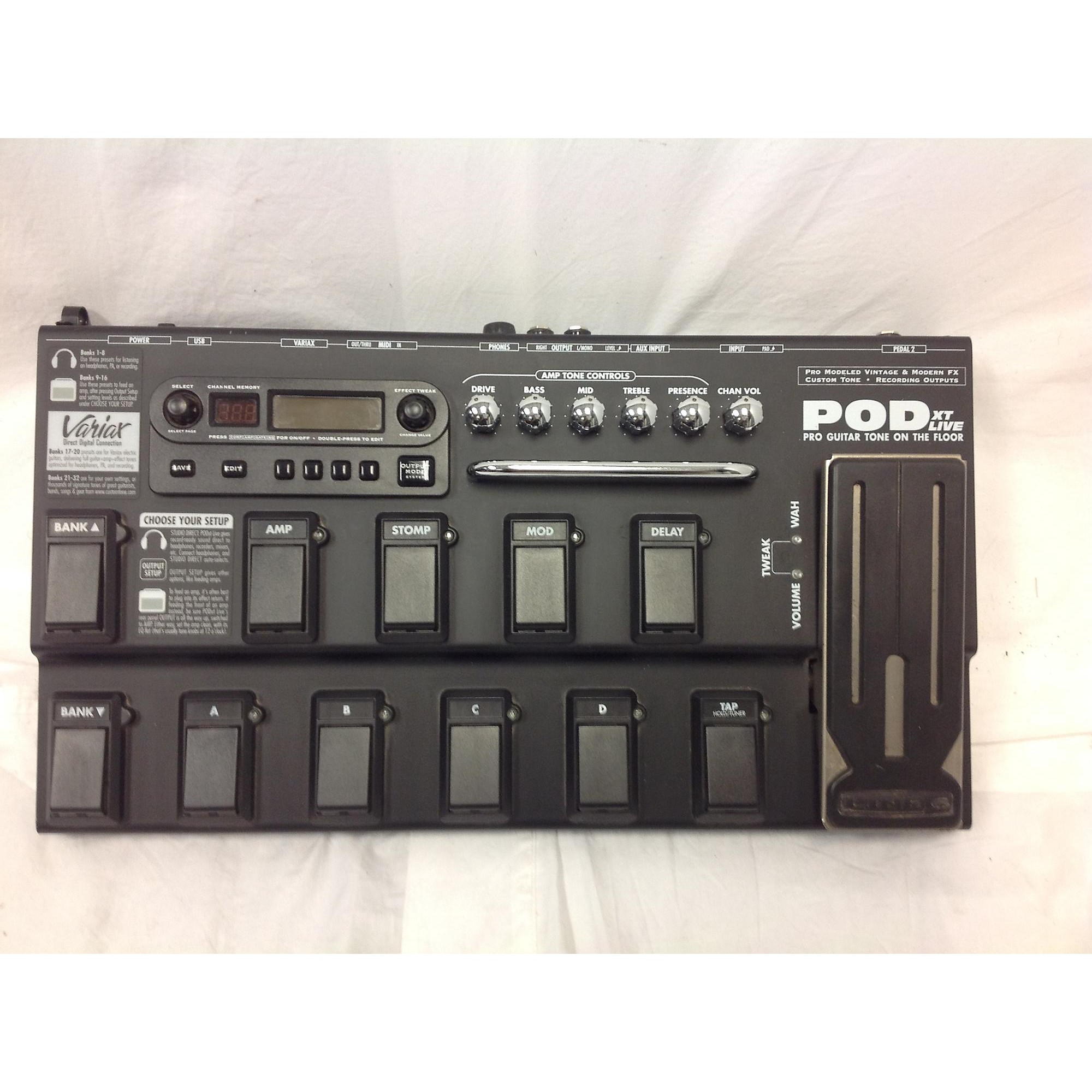 Used Line 6 Bass Pod XT Live Bass Effect Pedal Guitar Center