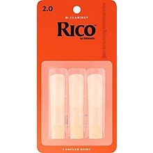 Rico Bb Clarinet Reeds, Box of 3