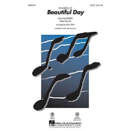 Hal Leonard Beautiful Day SATB by U2 arranged by Mac Huff