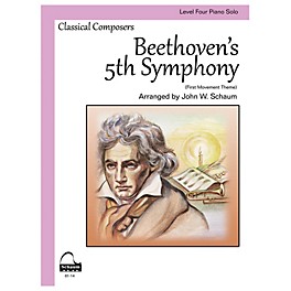 SCHAUM Beethoven's 5th Symphony Educational Piano Book by Ludwig van Beethoven (Level 4)