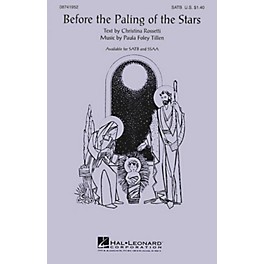 Hal Leonard Before the Paling of the Stars SATB composed by Paula Foley Tillen