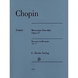 G. Henle Verlag Berceuse in D-flat Major, Op. 57 (Revised Edition) Henle Music Folios Series Softcover