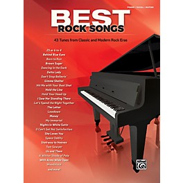 Alfred Best Rock Songs Piano/Vocal/Guitar Songbook