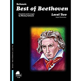 SCHAUM Best of Beethoven Educational Piano Book by Ludwig van Beethoven (Level Late Elem)