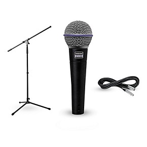 Shure Beta 58A Microphone Gris /& Stagg 6 m Câble Microphone XLR Noir Phono de Haute Qualité