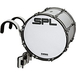 Open Box Sound Percussion Labs Birch Marching Bass Drum with Carrier - White Level 1 16 x 14 in.