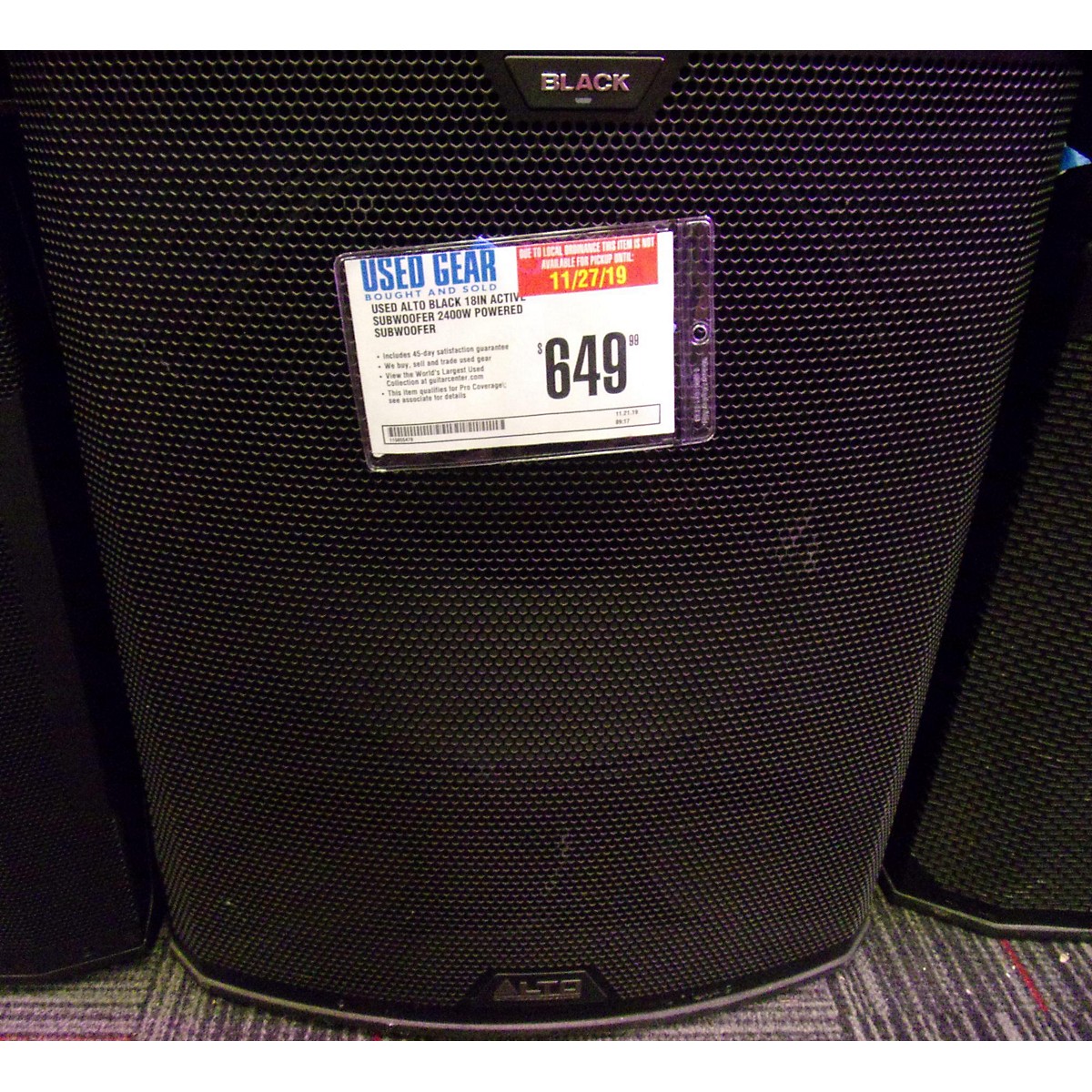 guitar center used subwoofers