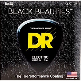 DR Strings Black Beauties Medium 4-String Bass Strings