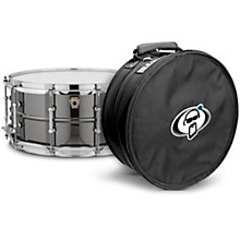 Ludwig Black Beauty Snare Drum With Tube Lugs & Protection Racket Case -
