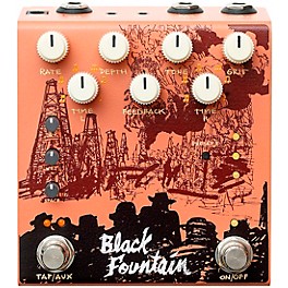 Old Blood Noise Endeavors Black Fountain Stereo Delay Effects Pedal