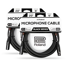 Roland Black Series XLR Microphone Cable 20' 2-Pack