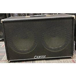 Used Carvin Black Tolex Single Input 2x12 Bass Cabinet