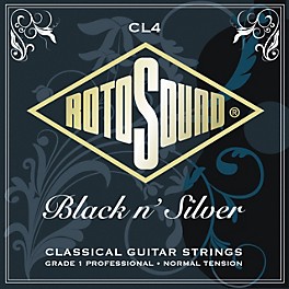 Rotosound Black n Silver Tie-On Normal Tension Classical Guitar Strings