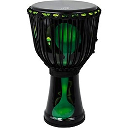 X8 Drums Blackout Lava Lamp Djembe 10 in. Dark Green Multi Fade