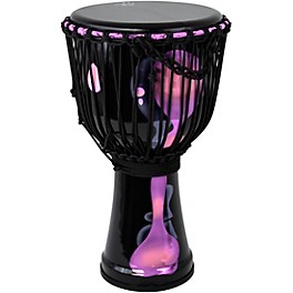 X8 Drums Blackout Lava Lamp Djembe 10 in. Purple Multi Fade