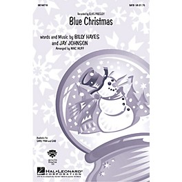 Hal Leonard Blue Christmas TTBB by Elvis Presley Arranged by Mac Huff