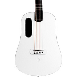 Open Box LAVA MUSIC Blue Lava Original Acoustic-Electric Guitar With FreeBoost & Airflow Bag Level 1 Walnut Frost White