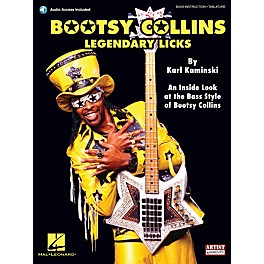 Cherry Lane Bootsy Collins Legendary Licks Bass Instruction Book/Audio Online