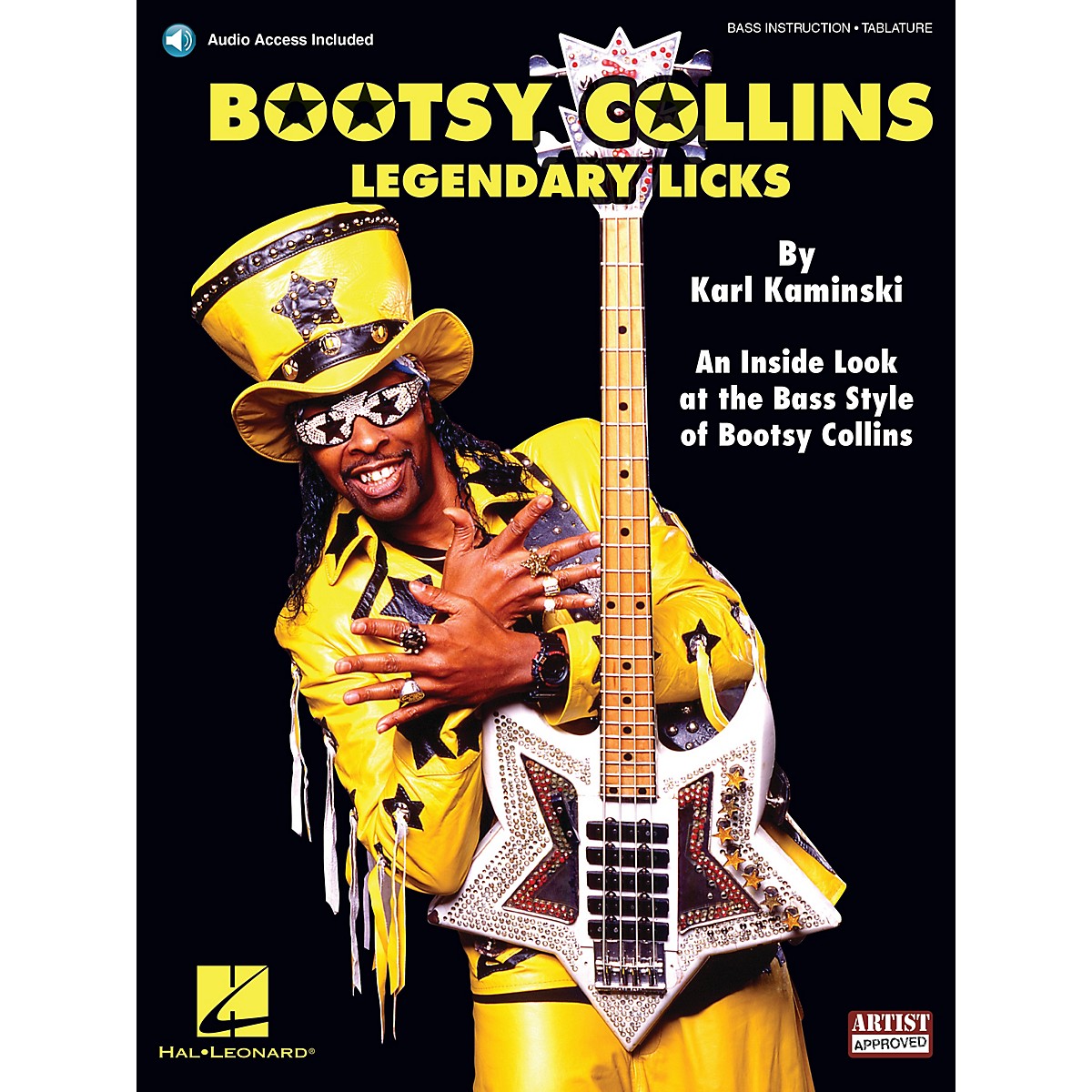 Cherry Lane Bootsy Collins Legendary Licks Bass Instruction Series Softcover With Cd Written By Karl Kaminski Guitar Center