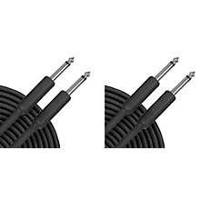 Musician's Gear Braided Instrument Cable 2-Pack - Black, 20'