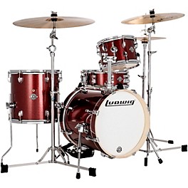 Open Box Ludwig Breakbeats by Questlove 4-Piece Shell Pack Level 1 Red Sparkle