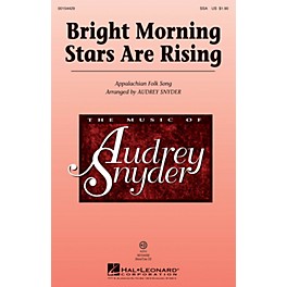 Hal Leonard Bright Morning Stars are Rising SSA arranged by Audrey Snyder