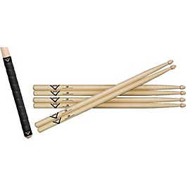 Vater Buy 3 Pairs of Hickory Sticks, Get a Free Pair of Sticks and Free Grip Tape