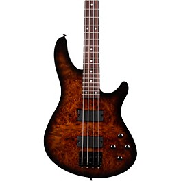 Schecter Guitar Research C-4 Standard Electric Bass Guitar Tobacco Burl