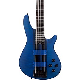 Open Box Schecter Guitar Research C-5 GT 5-String Electric Bass Guitar Level 1 Satin Trans Blue