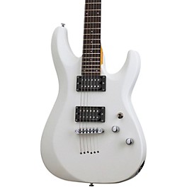 Open Box Schecter Guitar Research C-6 Deluxe Electric Guitar Level 1 Satin White