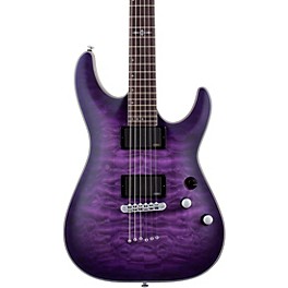 Open Box Schecter Guitar Research C1 Platinum Electric Guitar Level 1 Satin Purple Burst