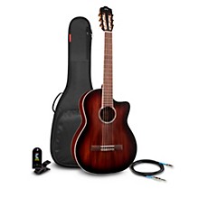 Cordoba C4-CE Nylon-String Classical Acoustic-Electric Guitar Pack