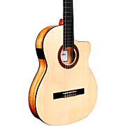 C5-CET Thinbody Spalted Maple Nylon-String Acoustic-Electric Guitar Gloss Natural