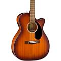 Fender CC-60SCE All-Mahogany Limited-Edition Acoustic-Electric Guitar Satin Aged Cognac Burst