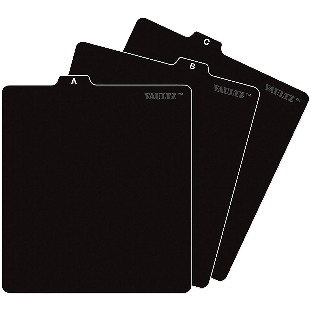 Vaultz CD File Folder Guides Black | Guitar Center