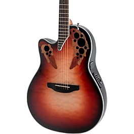 Ovation CE44LX-1R-G Celebrity Series Elite Plus Mid-Depth Left-Handed Acoustic-Electric Guitar