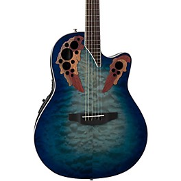 Blemished Ovation CE48P Celebrity Elite Plus Acoustic-Electric Guitar Level 2 Transparent Regal to Natural 197881117986