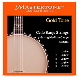 Gold Tone CES5M 5-String Medium Gauge Banjo Cello Strings